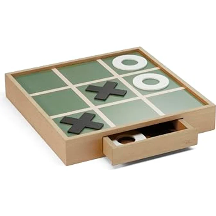 Philippi 100011 Giovanni BackgammonTicTacToe, kompaktes Reisespiel aus MDF Holz für strategischen Spielspaß – Bild 2