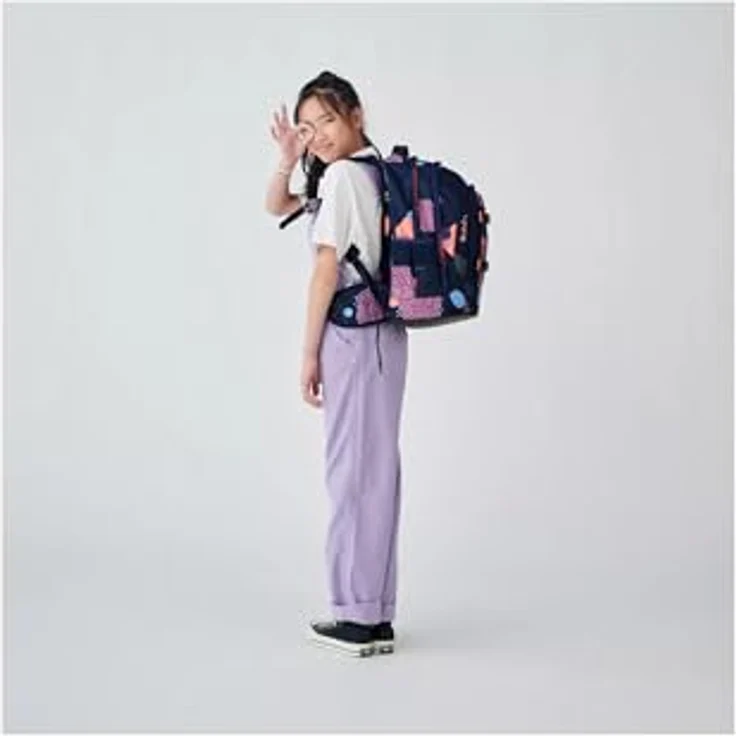 Satch Schulrucksack satch pack, ideal für Schule und Freizeit, blau – Bild 8
