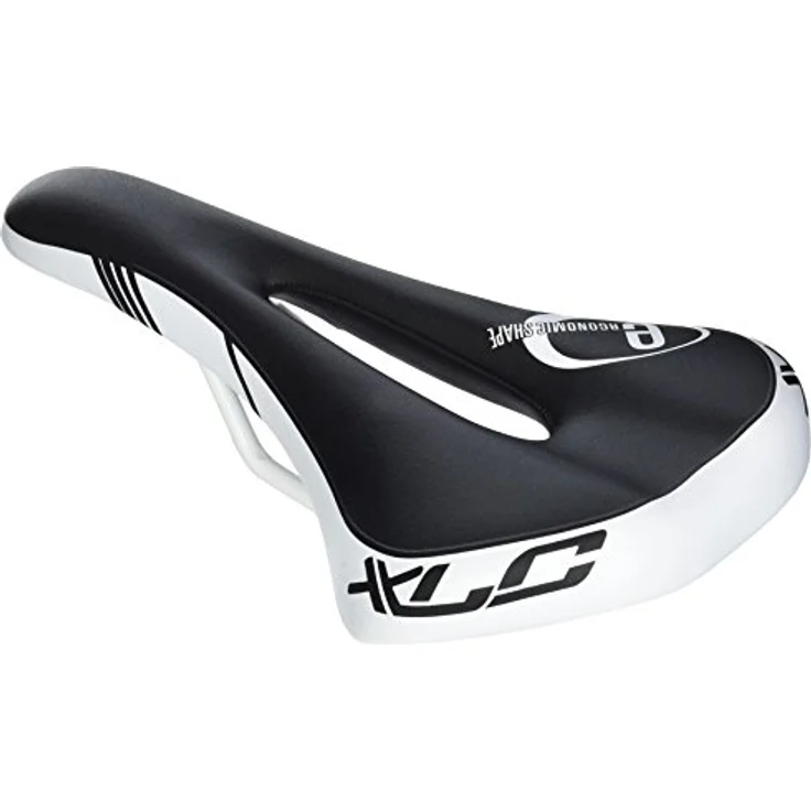XLC Fahrradsattel MTB ATB Sport SA-S06 Sattel, Schwarz, Weiß, One Size – Bild 2