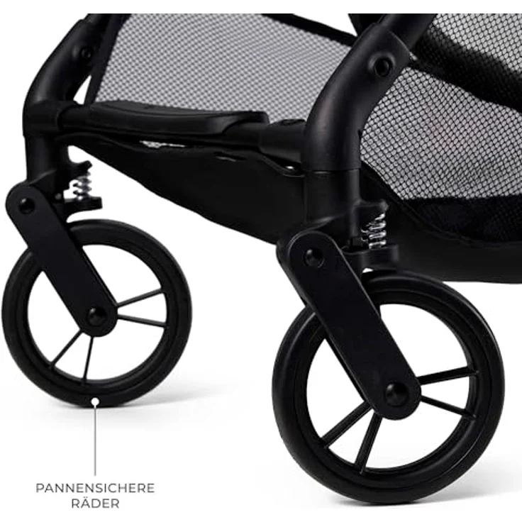 Kinderkraft INDY 3, leichter Buggy ab Geburt bis 15 kg, nur 7,3 kg, Einhand-Faltmechanismus CLICK & FOLD, verstellbare Rückenlehne, 5-Punkt-Gurt, Grau – Bild 4