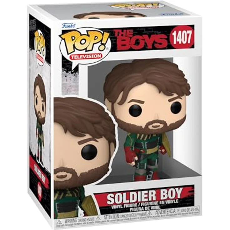 Funko Pop! TV: The Boys - Soldier Boy - 9,5 cm Vinyl-Sammelfigur aus Premium Vinyl - Offizielle Merchandise für Sammler und Fans – Bild 1