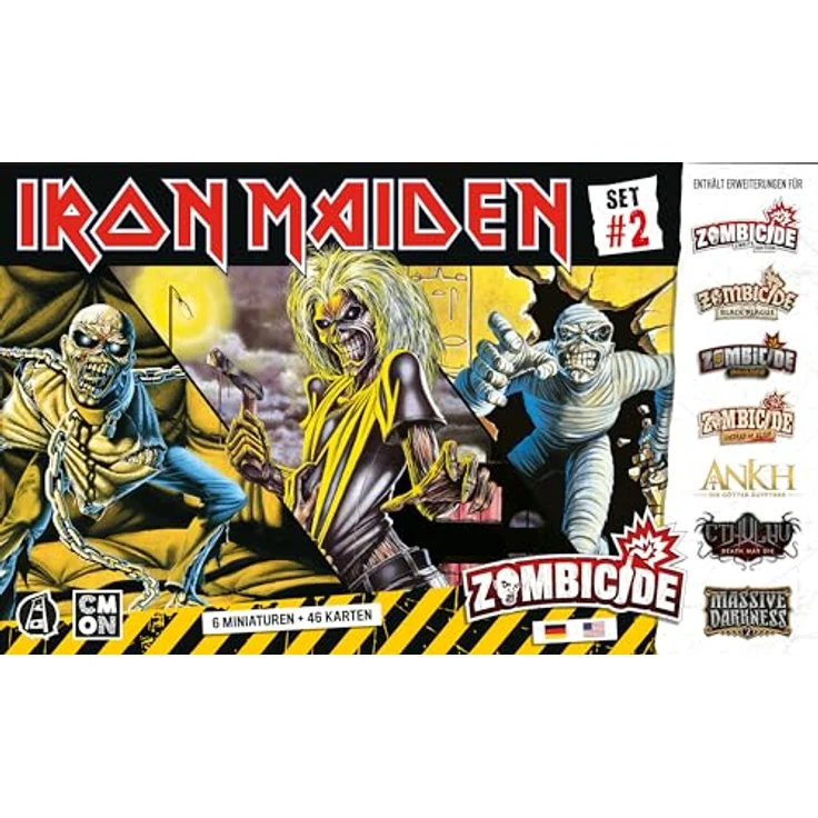 CMON, Iron Maiden Character Pack 2, Miniaturen-Erweiterung für Dungeon Crawler, 1-6 Spieler, Ab 14+ Jahren, 60 Minuten, Deutsch, Mehrsprachig – Bild 2