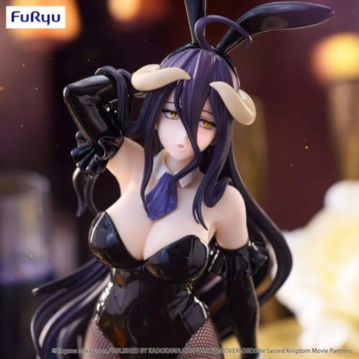 Furyu Albedo Black Color Version Bicute Bunnies Figur, 30 cm, Overlord Sammlung – Bild 2
