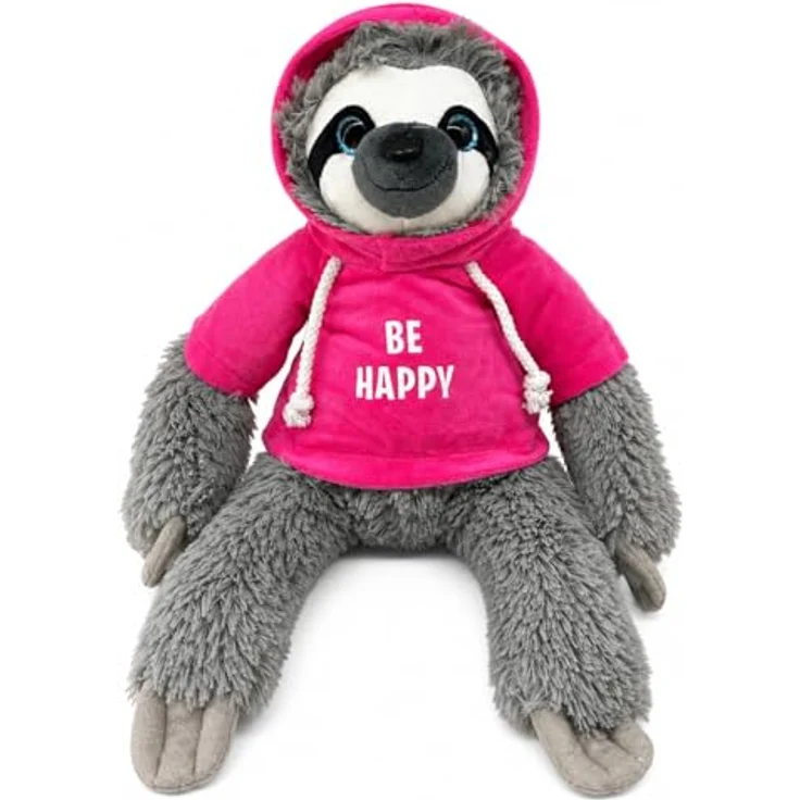SOMA Faultier Kuscheltier XXL 40 cm Plüschtier Be Happy pink, flauschiges hochwertiges Stofftier für Kinder und Erwachsene, ideales Geschenk für Weihnachten und Halloween – Bild 1