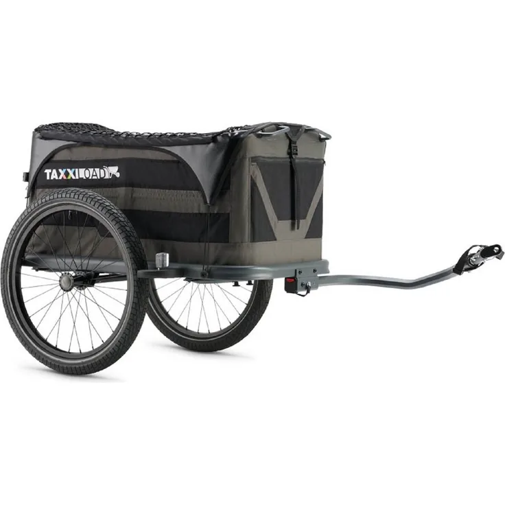 taXXi Fahrradlastenanhänger Load Heavy Grey/Black, Bollerwagen Set inkl. (Deichselarm & Stützrad)