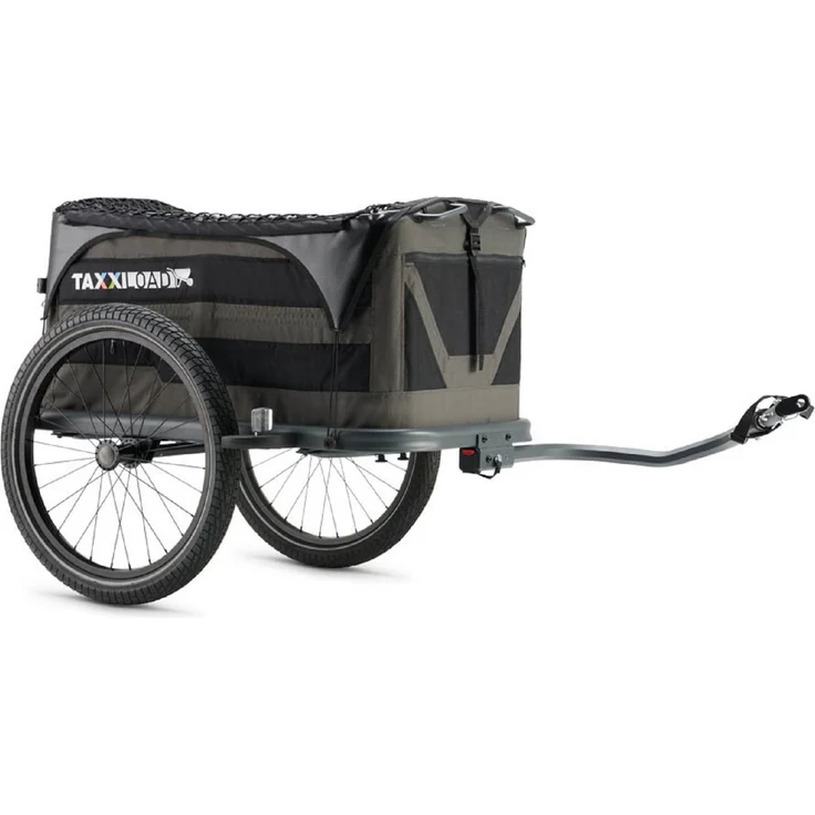 taXXi Fahrradlastenanhänger Load Heavy Grey/Black, Bollerwagen Set inkl. (Deichselarm & Stützrad)