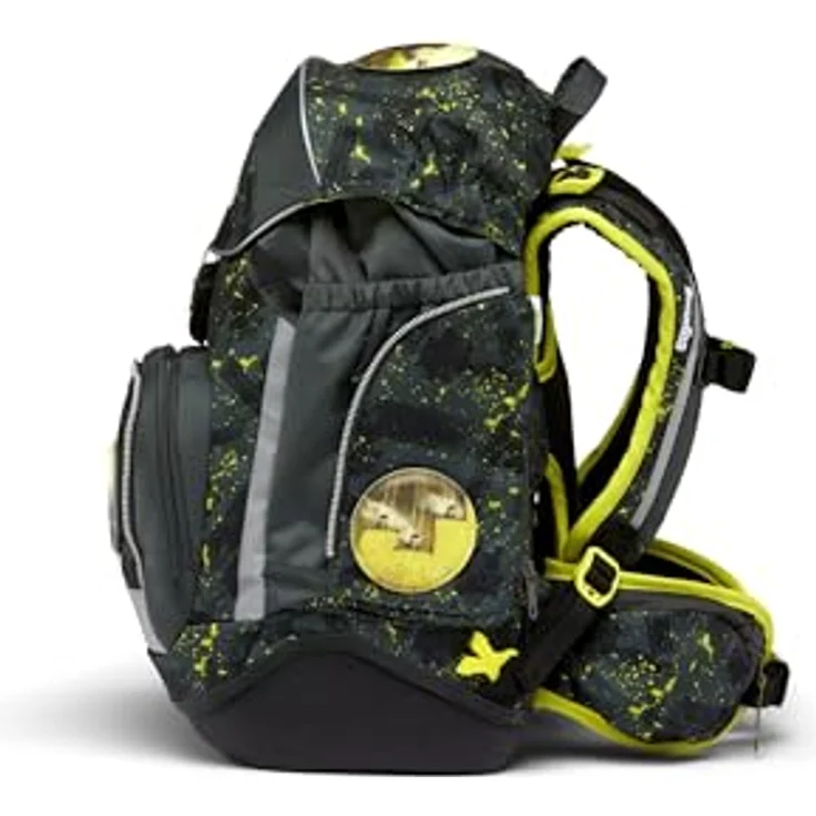 ergobag pack Schulranzen Set, 6-tlg., ergonomisch verstellbar, individuelle Kletties, farbenfrohe Designs – Bild 7