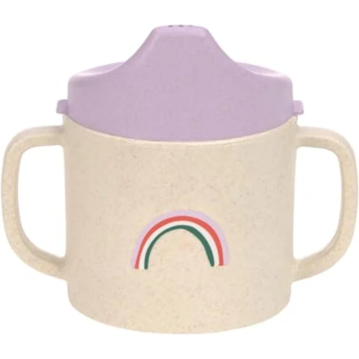 LÄSSIG Kinder Trinklernbecher mit Henkel und abnehmbarem Deckel 150 ml/Sippy Cup Happy Rascals Heart – Bild 2