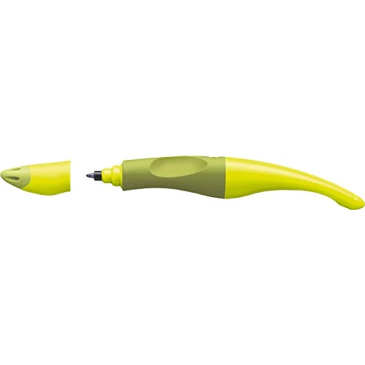 STABILO Füllfederhalter Rollerball Easy Original RH limone-grün, ergonomischer Schreiblern-Kugelschreiber für Kinder, rutschfest, für Linkshänder und Rechtshänder geeignet – Bild 4