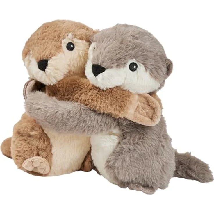 Warmies® Kuschelfreunde Otter 2er Set Wärmekissen/Stofftier Hirse Lavendelfüllung 16cm 500g, Otter Optik – Bild 4