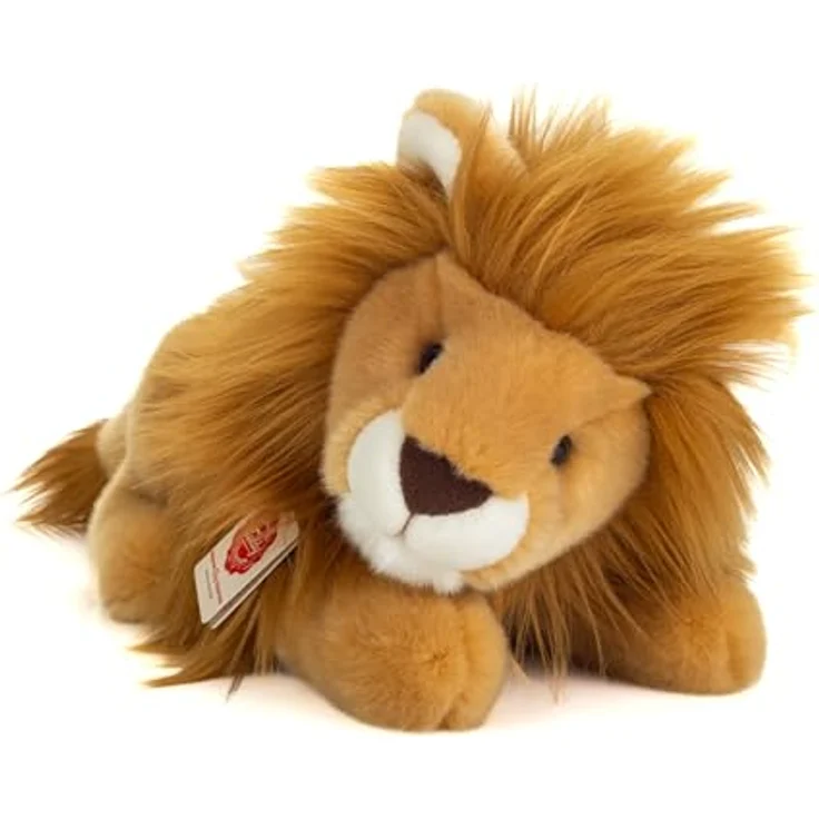 Teddy-Hermann Löwe liegend, 30 cm, flauschiger Plüsch, freundliches Design, pflegeleicht waschbar – Bild 2