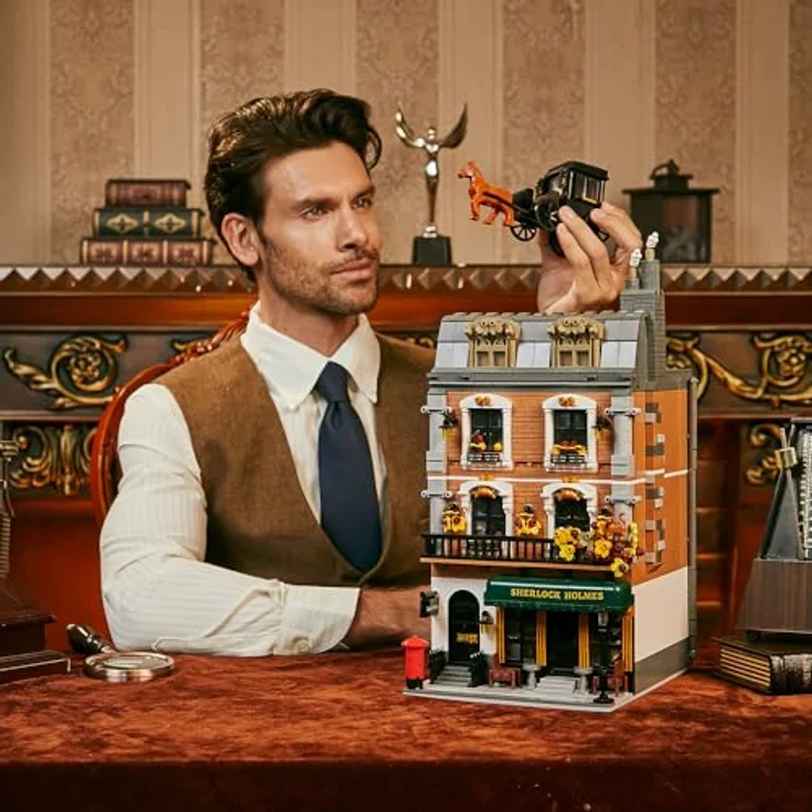 Pantasy Set Construction Figur Sherlock Holmes Die Residenz 221B (85014), Delcourt Edition – Bild 3