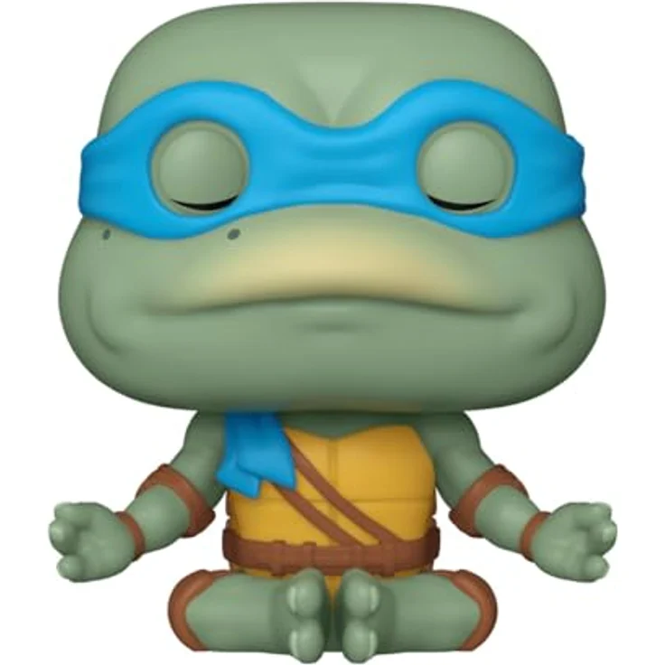 Funko Pop! Animation: Teenage Mutant Ninja Turtles 1990 - Leonardo Meditating, Sammelfigur, ca. 9 cm groß, Vinyl – Bild 2