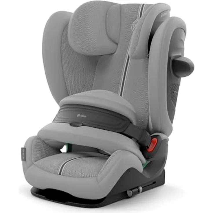 Cybex Pallas G2 Plus, vorwärtsgerichteter Kindersitz mit Fangkörper zur Reduzierung von Nackenverletzungen, Stone Grey – Bild 1