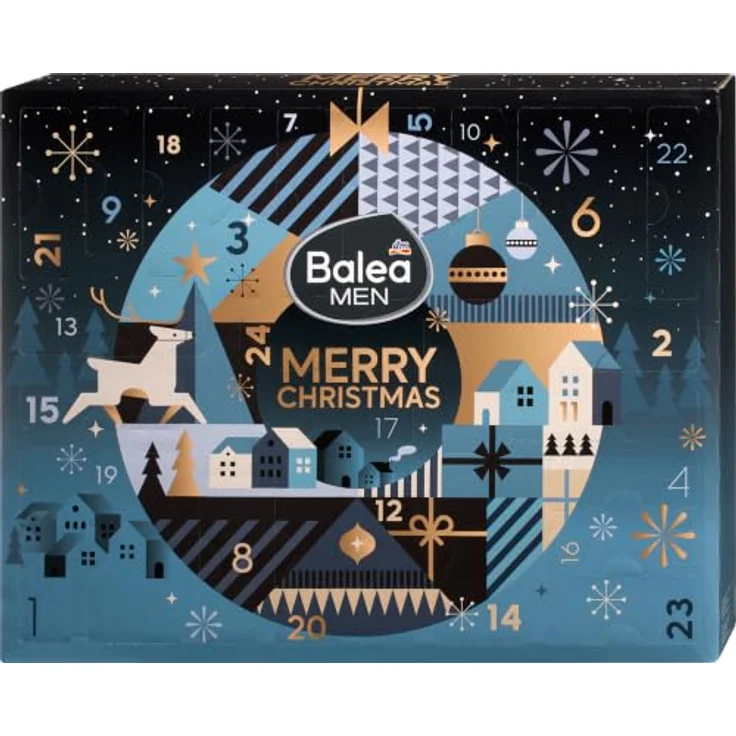 Balea MEN Adventskalender 2026 Merry Christmas, 24-tlg. Pflegeset für Männer – Bild 1