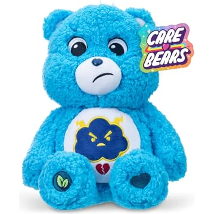 Care Bears Grumpy Bear Cozy Plush, umweltfreundliches Plüschtier, 35,6 cm weich und kuschelig – Bild 1