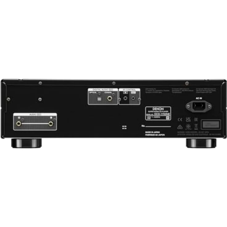 Denon DCD-1700NE HiFi CD Player, Unterstützung für CD, CD-R/RW, MP3, WMA und USB, Hi-Res bis 192 kHz/24 Bit, schwarz – Bild 5