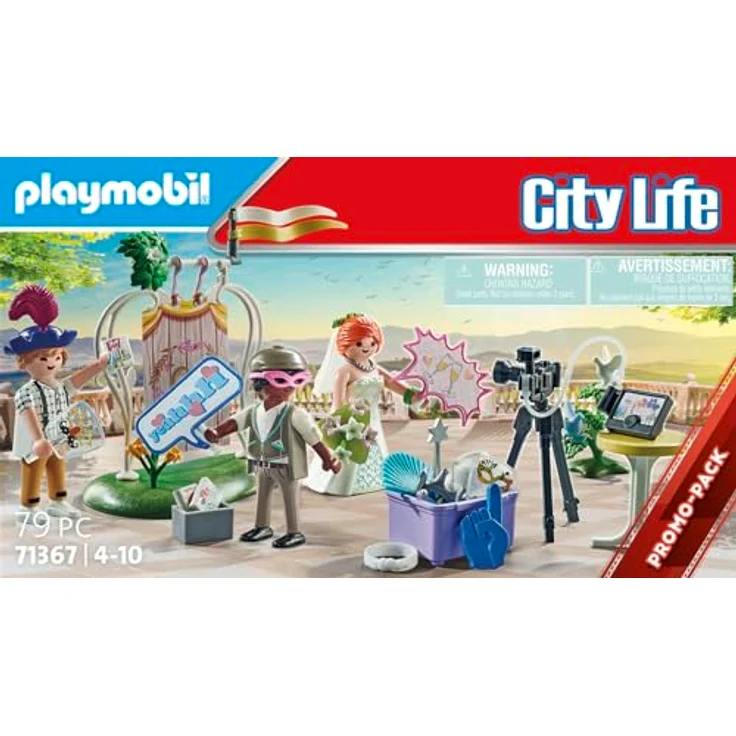 Playmobil® Konstruktions-Spielset Hochzeits Fotobox (71367), City Life, (79 St) – Bild 5
