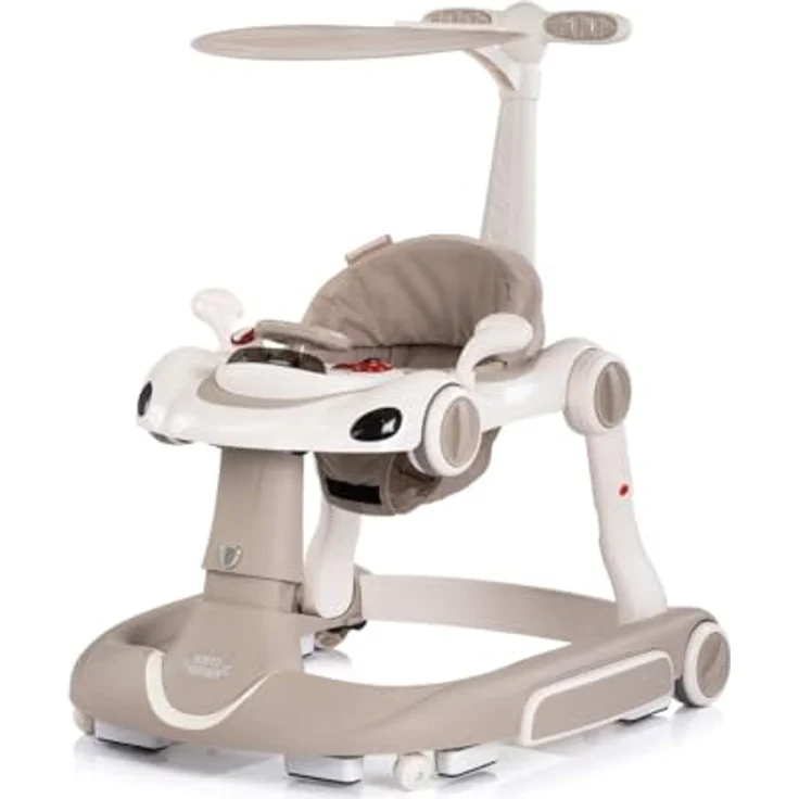 Chipolino Lauflernhilfe Happy Walker 5-in-1 mit Wippfunktion, Musik und Lichtern, höhenverstellbar, ab 6 Monaten, rot – Bild 2