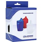 Dr. Junghans Medical 29019 Einnehmebecher mit Griff milchig - 2 Deckel 4/12 mm