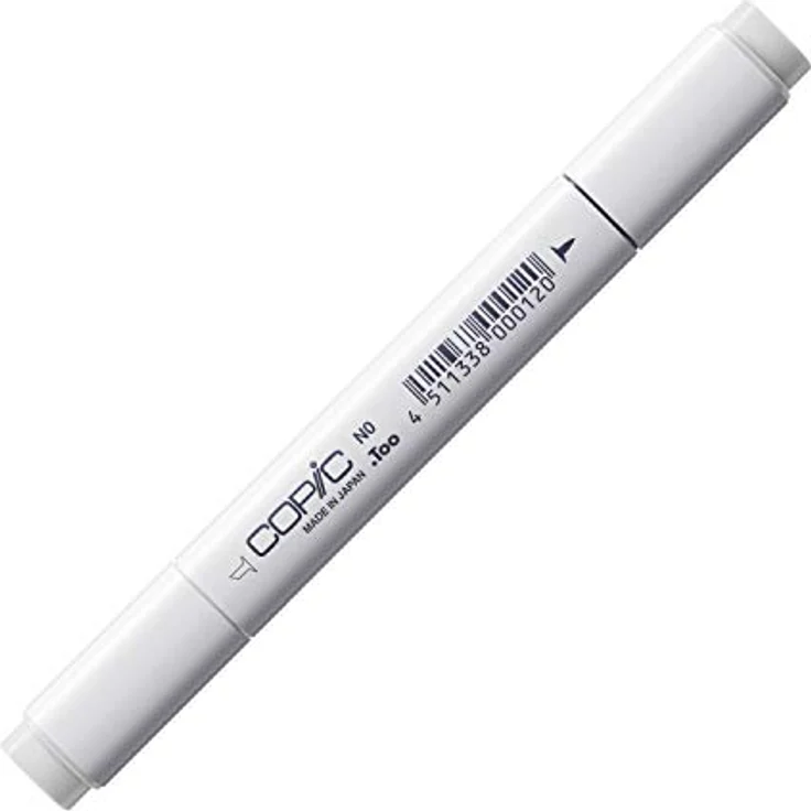 Copic Classic Marker Typ N - 0, neutral gray No. 0, professioneller Layoutmarker mit dualem Spitzensystem, schnelltrocknend – Bild 1
