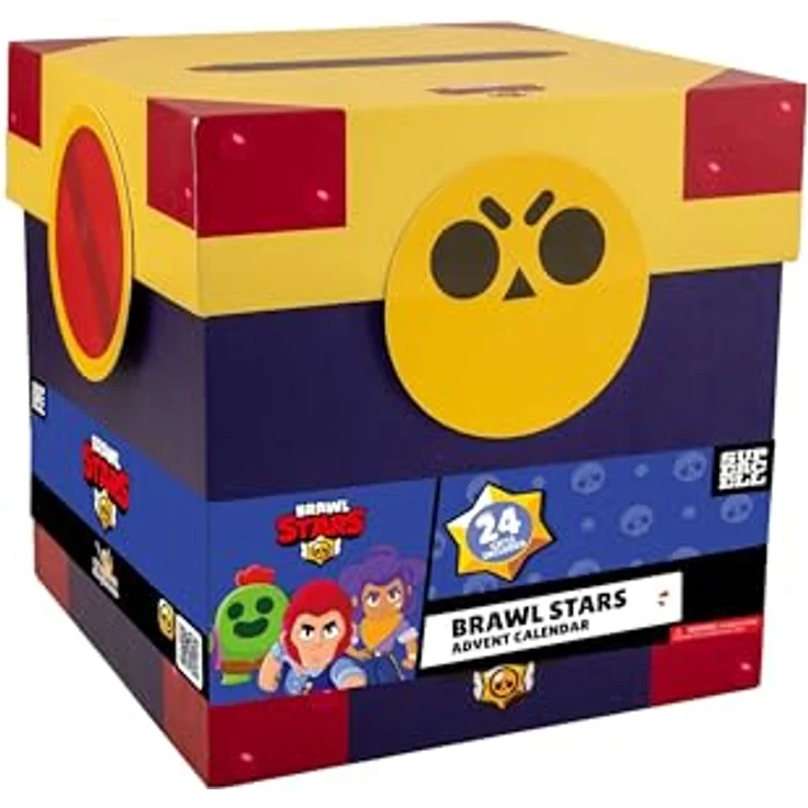 Cinereplicas Brawl Stars Adventskalender 2025, Offiziell lizenziert mit 24 exklusiven Überraschungen und buntem Design – Bild 1