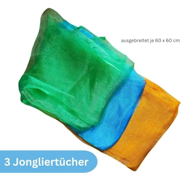 alldoro 60130 Jonglier-Set im Rucksack, 16-teiliges Jonglierspiel mit Diabolo für Kinder ab 3 Jahren, transportabel und vielseitig – Bild 5