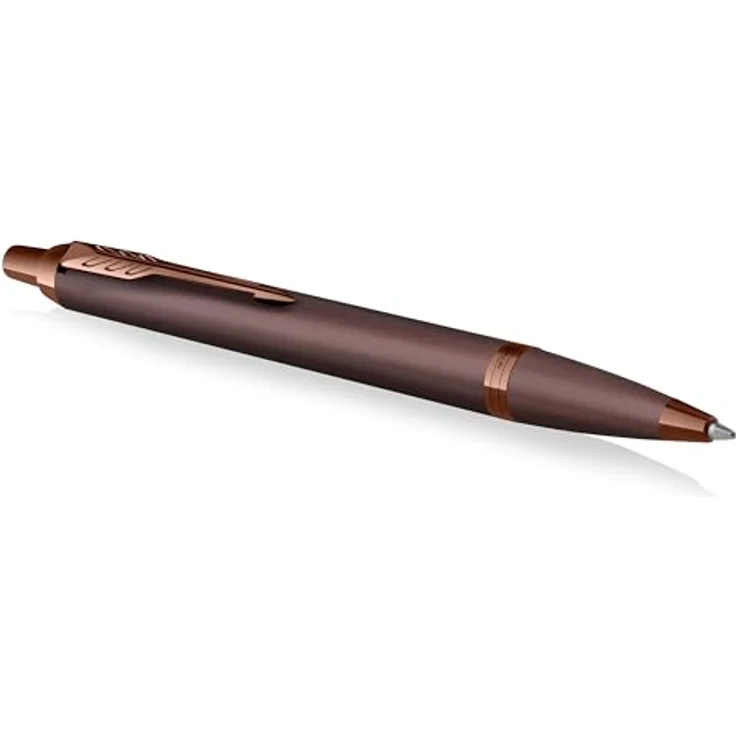 Parker Pen IM Monochrome, Kugelschreiber Medium (M), Burgunder, Vollmetallgehäuse mit PVD-Beschichtung, inkl. Geschenkbox – Bild 1
