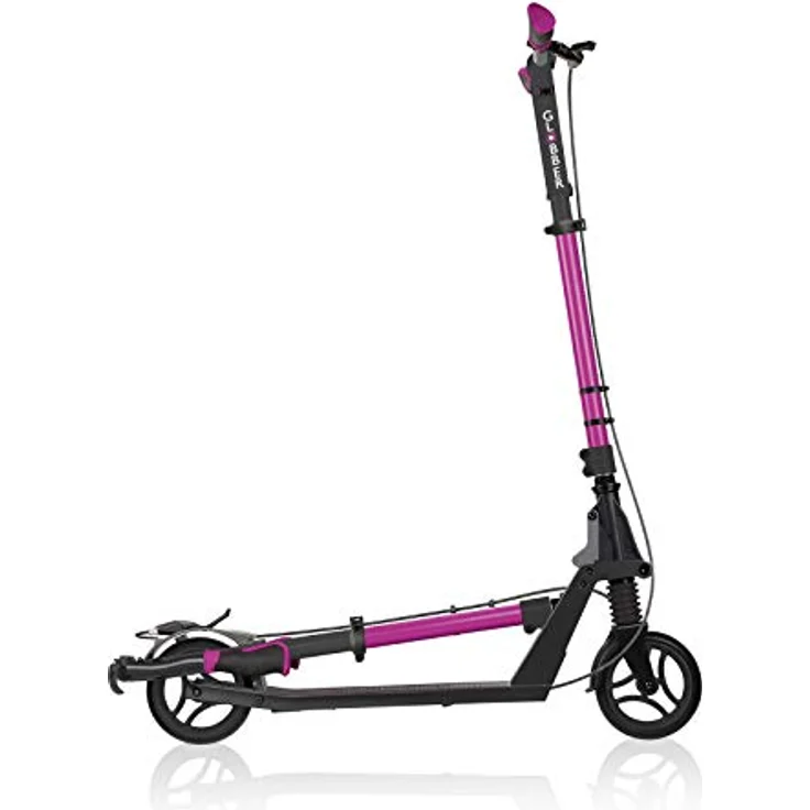 Globber Scooter One K 165 BR, faltbarer Roller für Jugendliche und Erwachsene, Rubinrot, mit vorderer Stossdämpfung und höhenverstellbarer Lenkstange – Bild 2