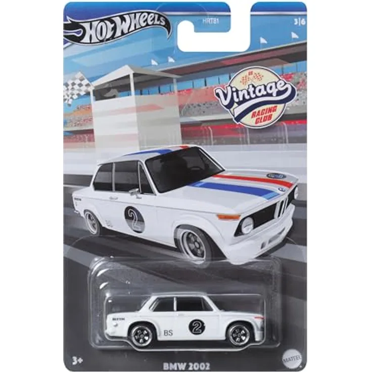 Hot Wheels Pro Vintage Metallauto, Maßstab 1:64, Oldtimer-Fahrzeug mit Vintage-Renndekoration