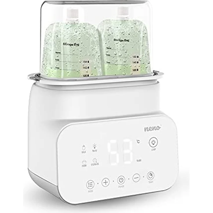 Neno® VITA 5 in 1 Babyflaschensterilisator und wärmer - Regelbarer Dampfsterilisator für Babyflaschen - 4 Betriebsarten - Schnell und einfach zu bedienen – Bild 3
