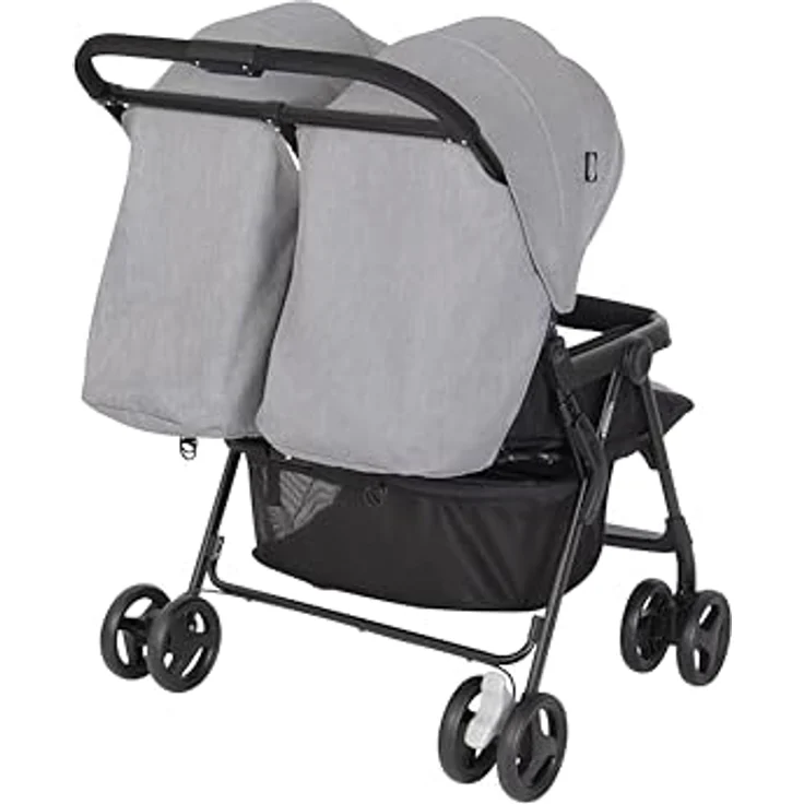 Graco Geschwisterwagen DuoRider - Steeple Gray, Zwillingswagen 12,1 kg mit Liegeposition und Regenschutz – Bild 8