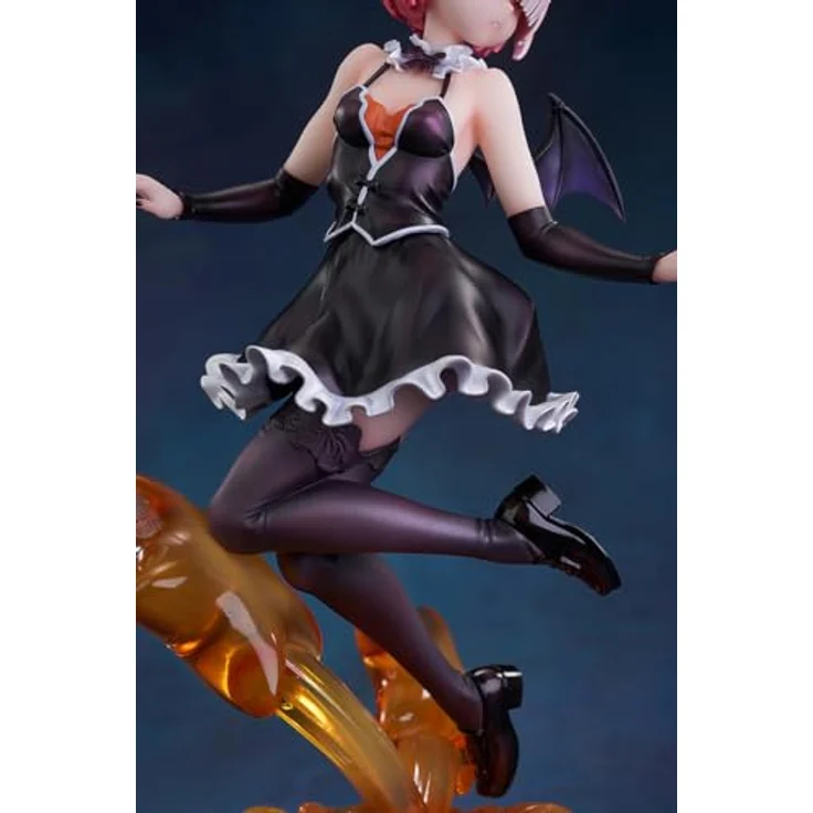 Kadokawa Re:ZERO -Starting Life in Another World- PVC Statue 1/7 Ram: Phantom Night Wizard Ver. 26 cm, detailreiche Sammelfigur in klassischer Fenster-Box – Bild 13