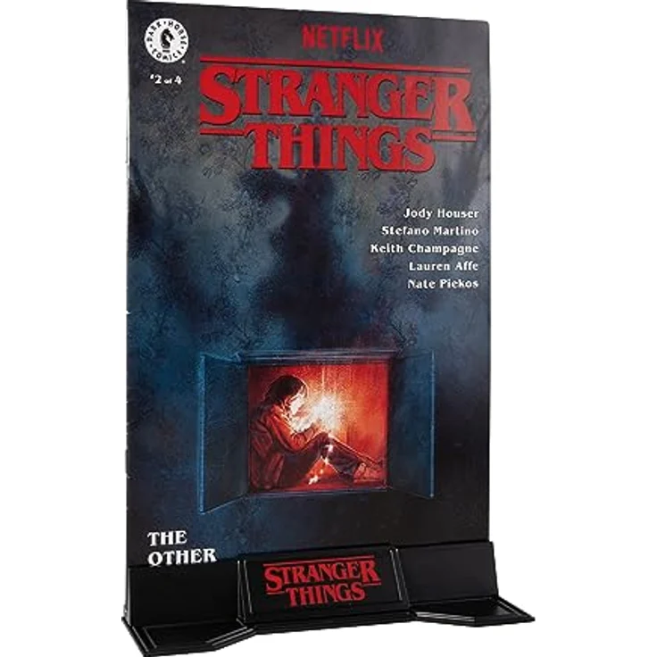 McFarlane Stranger Things, 2 detailreiche bewegliche Actionfiguren mit exklusivem Comic, ca. 8 cm, Clamshell-Verpackung – Bild 2