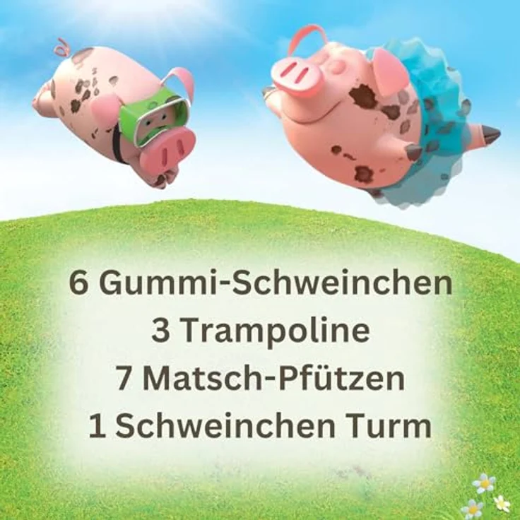 Hutter Trade HUCH! | Flieg, Schweinchen, flieg | Lustiges Aktionsspiel ab 6 Jahren | Schnelles Reaktionsspiel | Dauer 15-20 Min. | Für 2-3 Spieler – Bild 3