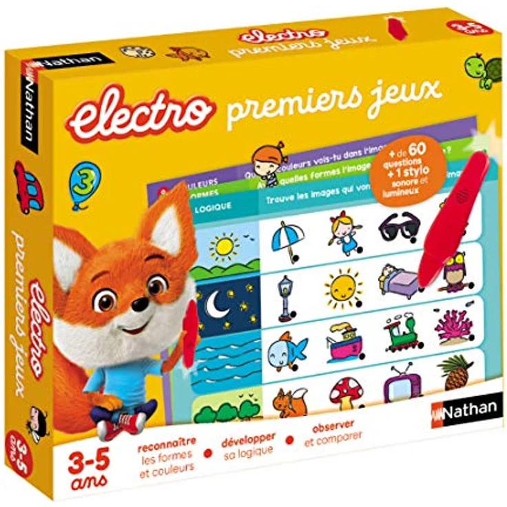 Nathan Electro - Erste elektronische Spiele, Lernspiel für Beobachtung, Logik, Farben und Zahlen – Bild 3