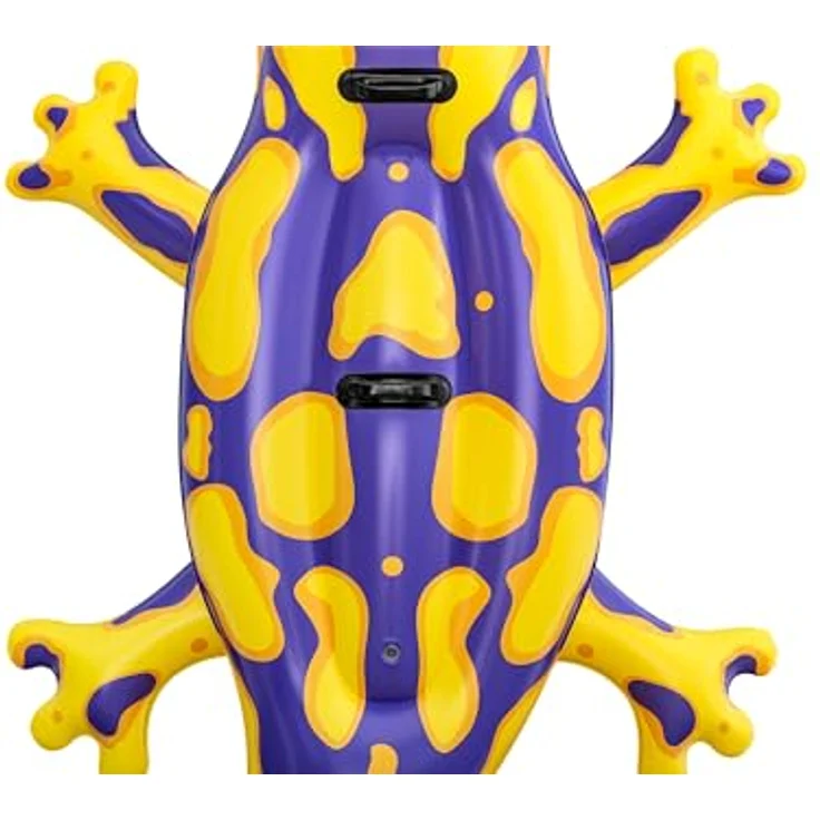Bestway Splashing Salamander, Schwimmtier für Kinder ab 3 Jahren, 191 cm x 119 cm, mit robusten Haltegriffen und Reparaturflicken – Bild 7