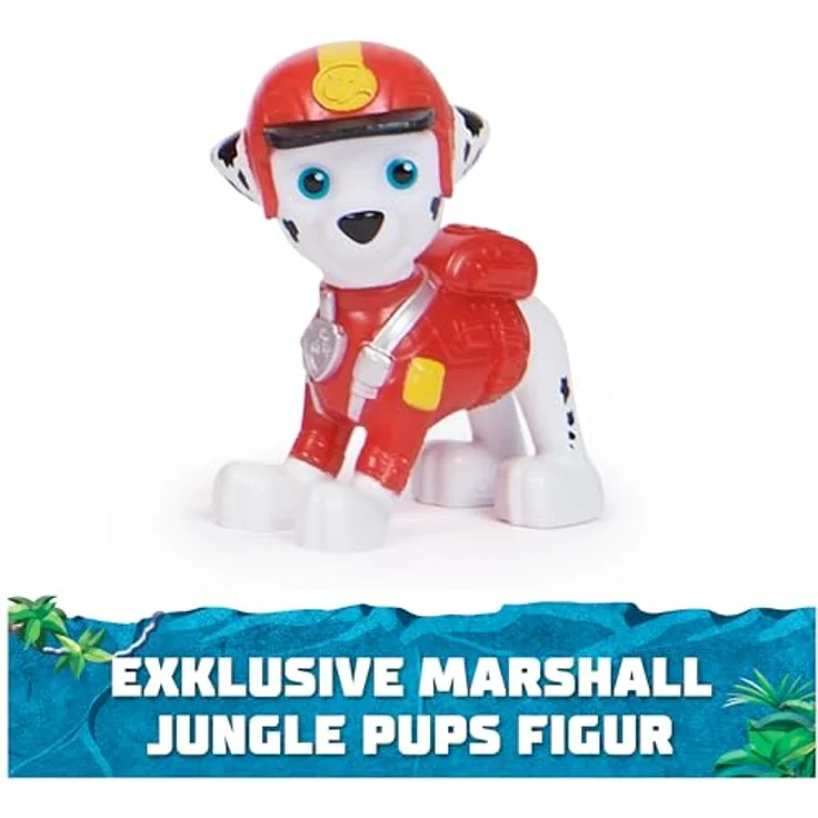 Spin Master Paw Patrol Jungle Pups Marshall, Feuerwehrauto im Elefanten-Design mit Wassergeschossen und beweglichem Rüssel – Bild 9