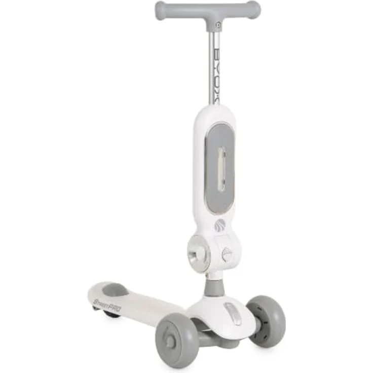 Byox Kinderroller StreetPro 2in1, Laufrad mit PU-Rollen, höhenverstellbar, Musik und Licht, grau – Bild 4