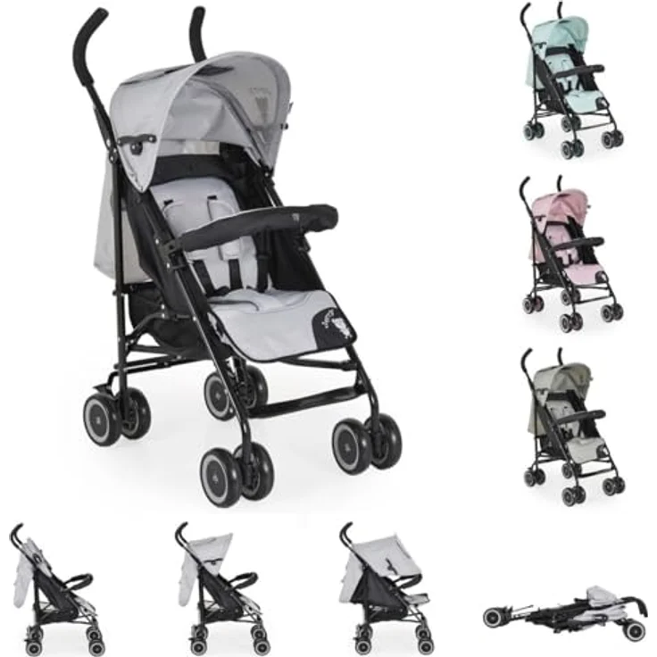 Moni Kinder-Buggy Kinderwagen Jerry, Sonnendach, schwenkbare Vorderräder, EVA-Räder – Bild 2