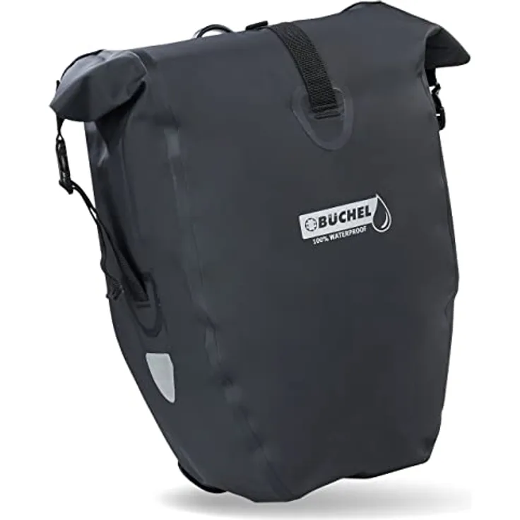 Büchel Fahrradtasche für Gepäckträger I 25.4 L - 100% Wasserdicht I mit Tragegriff und Schultergurt I fahrradtasche gepäckträger, gepäckträgertasche, fahrrad taschen hinten