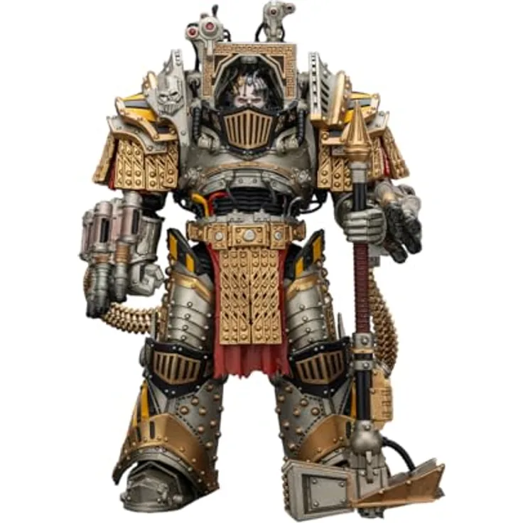 Joy Toy Warhammer The Horus Heresy, Actionfigur Iron Warriors Perturabo Primarch der IV. Legion, 28 cm mit Zubehör
