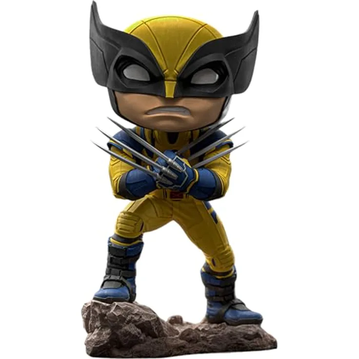 Iron Studios Minico Wolverine Deadpool and Wolverine Statue, 14 cm - Offiziell lizenziert, handbemalt, perfekt für Sammler - Mehrfarbig