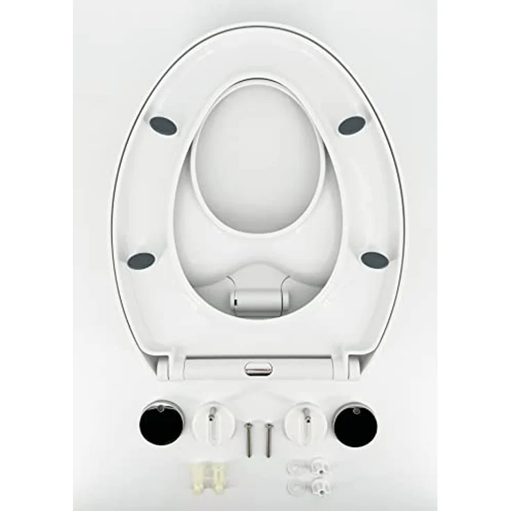 ADOB Kinder-WC-Sitz Family, mit Absenkautomatik, universelle Passform, bruchsicherer Kunststoff, einfache Montage – Bild 9