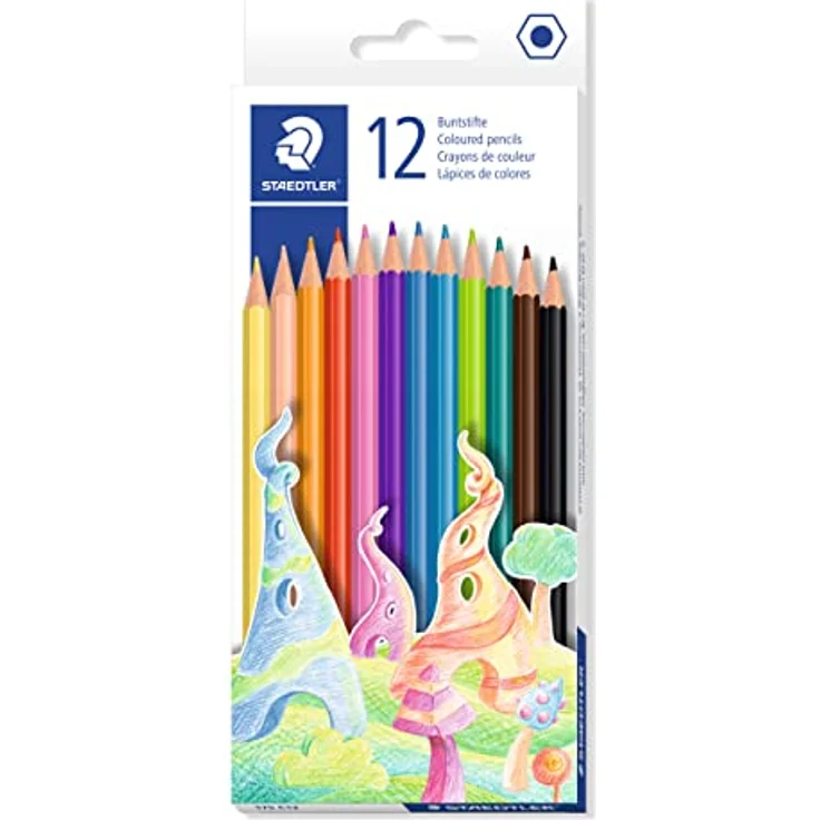 STAEDTLER holzfreie Buntstifte ,12 Stück – Bild 1