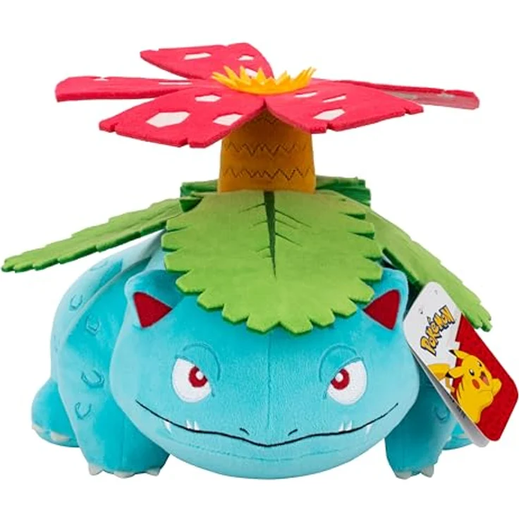Pokémon Bisaflor PKW4498, 30 cm Plüschfigur aus super weichem Material, offizielles Produkt – Bild 2