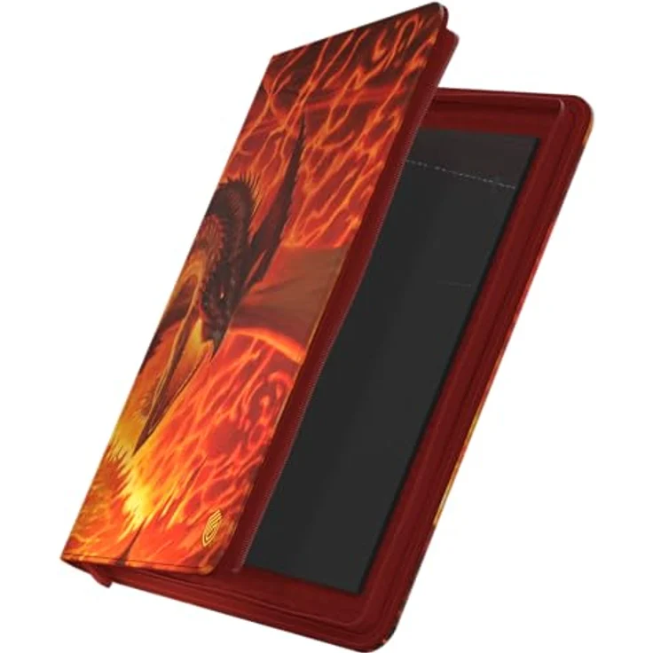 Ultimate Guard Zipfolio 360 Xenoskin, Sammelkartenmappe mit Reißverschluss für Magic: The Gathering - "Tarkir: Dragonstorm" - Magmatic Hellkite, säure- und PVC-frei, designed für Doppelhüllen – Bild 4