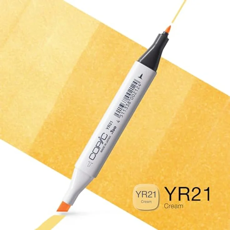 Copic Classic Marker Typ YR - 21, Cream, professioneller Layoutmarker mit dualem Spitzensystem, schnelltrocknend – Bild 2