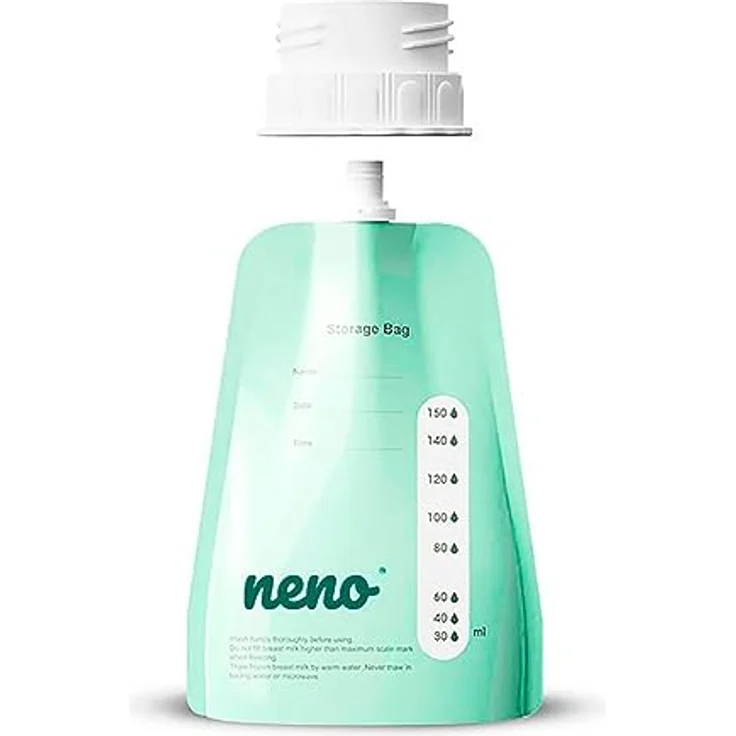 Neno NEN-BAB-BT004 Muttermilch-Aufbewahrungstaschen, 20 Stück à 150 ml, BPA-frei, hygienisches Design – Bild 4