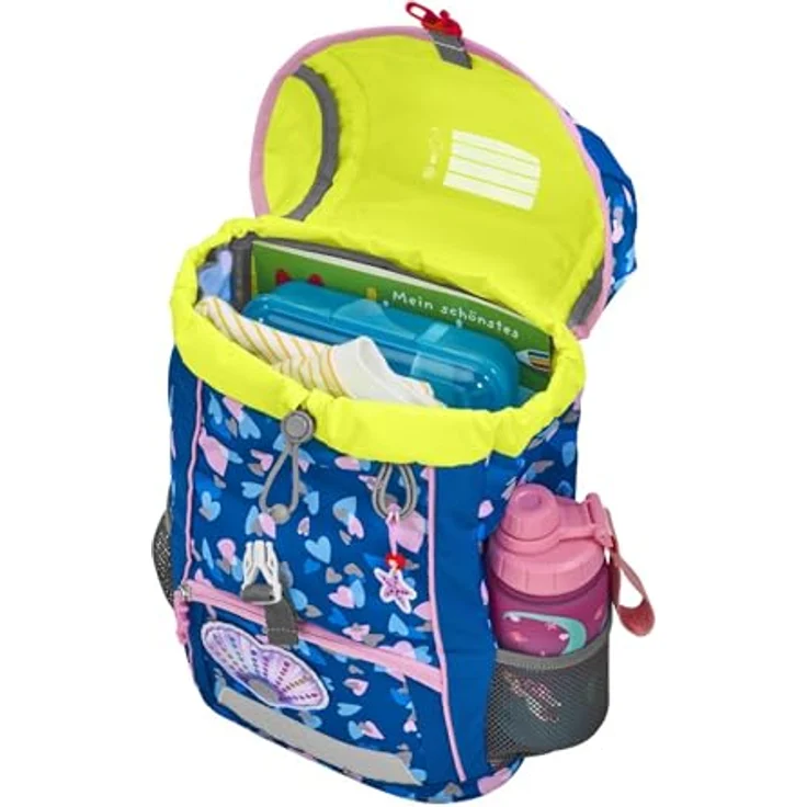 Step by Step Rucksack-Set Kid Reflect „Seashell Pearl“, blauer-rosa Mini-Ranzen mit ergonomischen Tragegurten und Sitzkissen, 13 l für Kindergarten und Freizeit – Bild 5